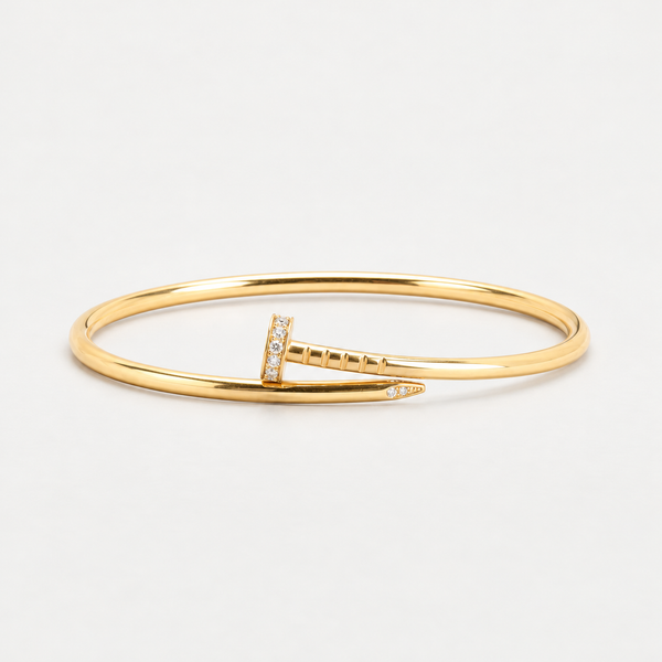 Cartier Juste un Clou armring i 18K guld med en diamant (0,18 ct), 6 cm, 9,05 g