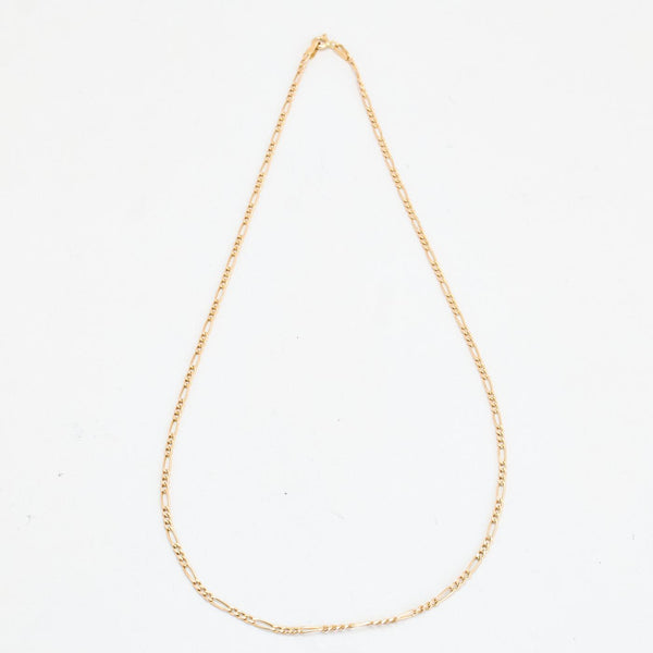 Figaro Halskæde i 14K guld, 46.5 cm, 2.38 g