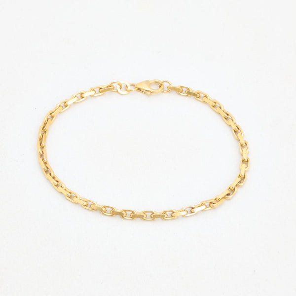 Ankerkæde Armbånd i 8K guld, 19.5 cm, 6.8 g