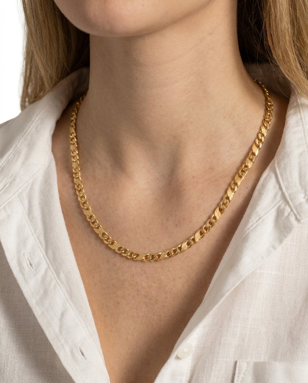 Infinity Halskæde i 8K guld, 42 cm, 11.4 g