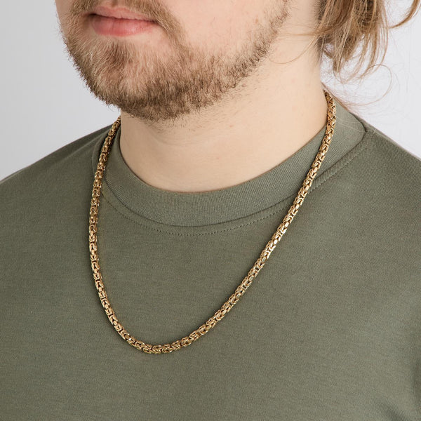 Kongekæde Halskæde i 14K guld, 61 cm, 31.8 g