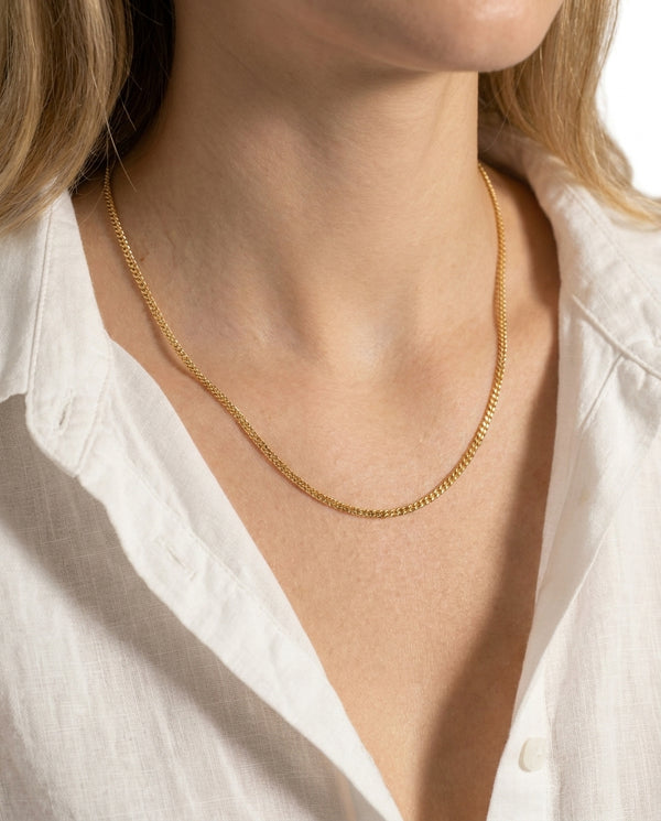 Panser Halskæde i 14K guld, 43 cm, 5.6 g