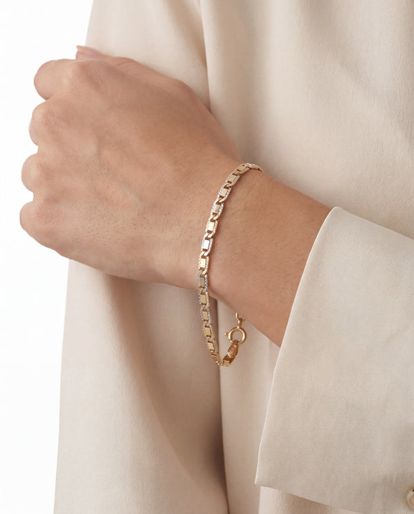 Mariner Link Armbånd i 14K guld, 21 cm, 1.5 g