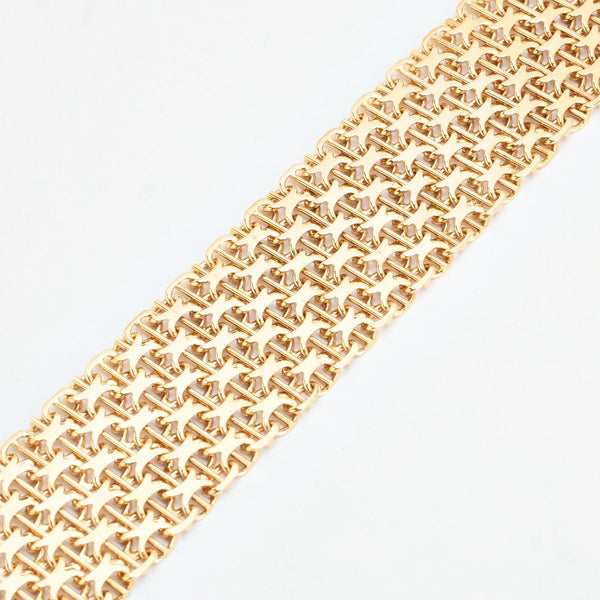 X-link Armbånd i 14K guld, 19 cm, 52.5 g