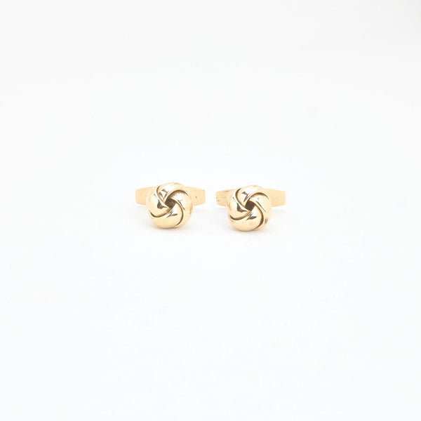 Knude Manchetknapper i 14K guld, 1.2 cm, 6.15 g