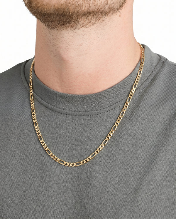 Figaro Halskæde i 14K guld, 60 cm, 17.5 g