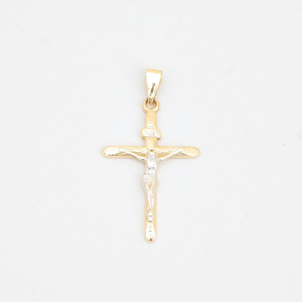 Kors med krucifiks i 14K guld, 3.8 cm, 1.01 g