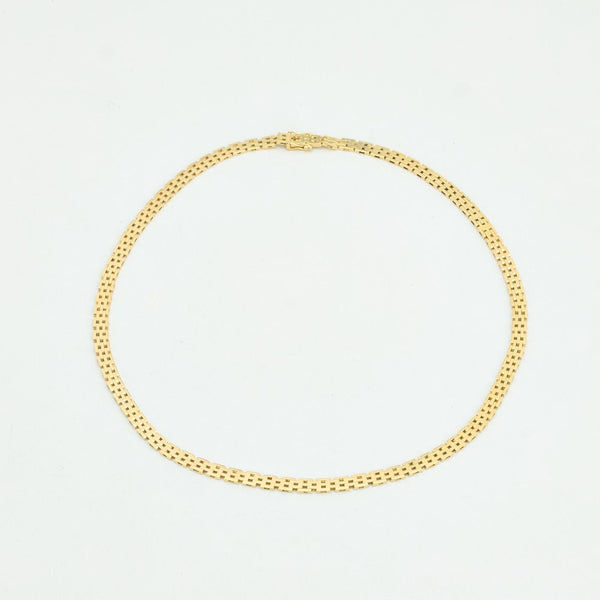Mursten Halskæde i 14K guld, 46 cm, 25.75 g