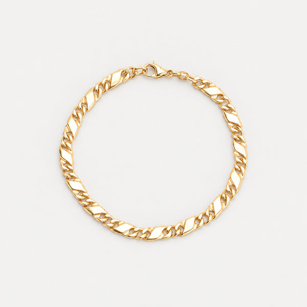 Infinity Figaro Armbånd i 8K guld, 19.5 cm, 8.3 g