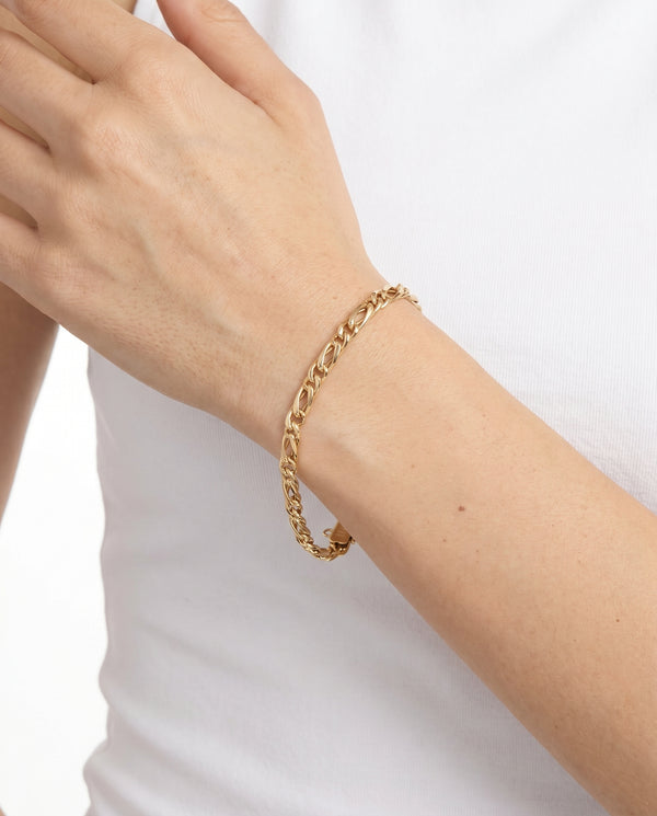 Infinity Armbånd i 14K guld, 18 cm, 6.2 g