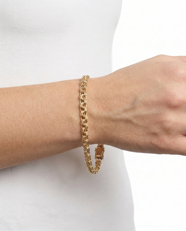 Bismark Armbånd i 8K guld, 19 cm, 9.2 g