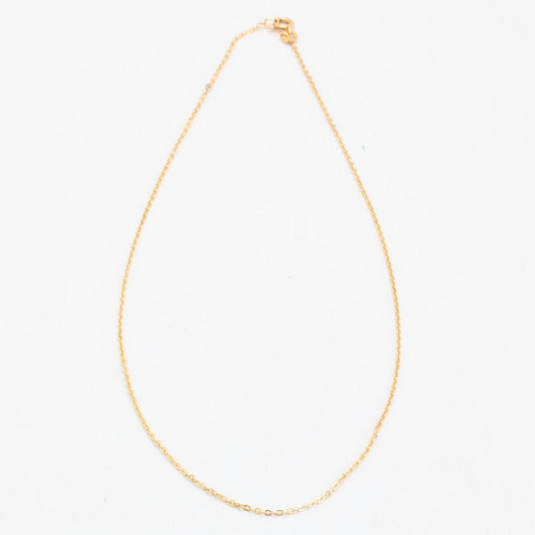 Ankerkæde Halskæde i 14K guld, 37.5 cm, 1.2 g