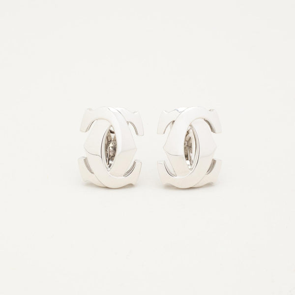 Cartier Øreringe med stik i 18K hvidguld, 2 cm,