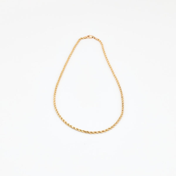 Reb Halskæde i 8K guld, 46 cm, 12.53 g