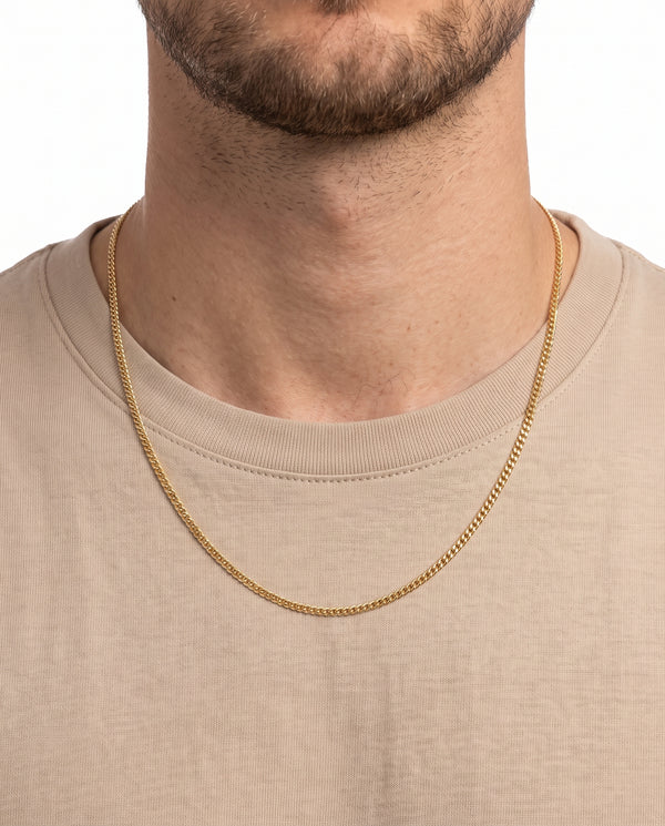 Panser Halskæde i 14K guld, 56 cm, 3.9 g