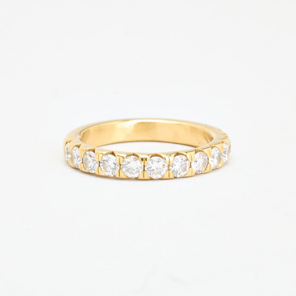 Hartmann's Alliancering 18K guld med en diamant (0,86 ct), str. 50