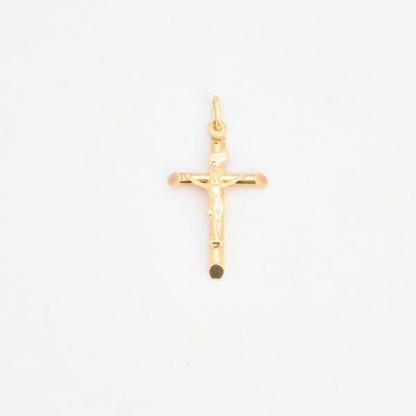 Kors med krucifiks i 14K guld, 4 cm, 1.73 g