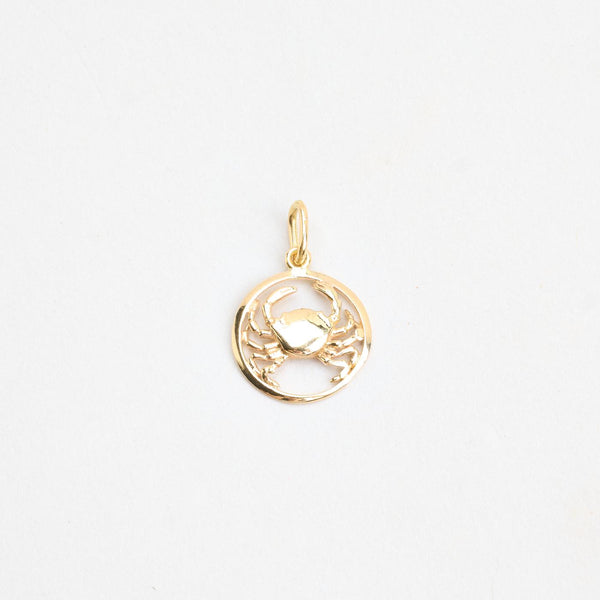 Krebs Vedhæng i 14K guld, 2 cm, 1.4 g