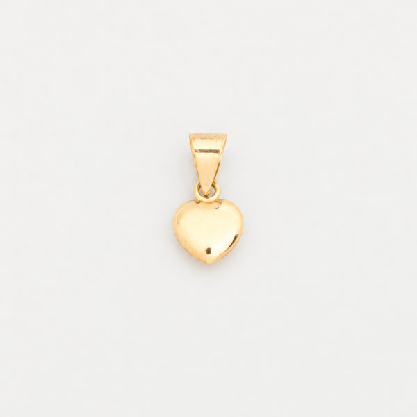 Hjerte vedhæng i 14K guld, 1.5 cm, 0.4 g