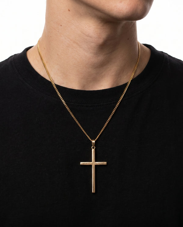 Kors i 8K guld, 5 cm, 1.8 g