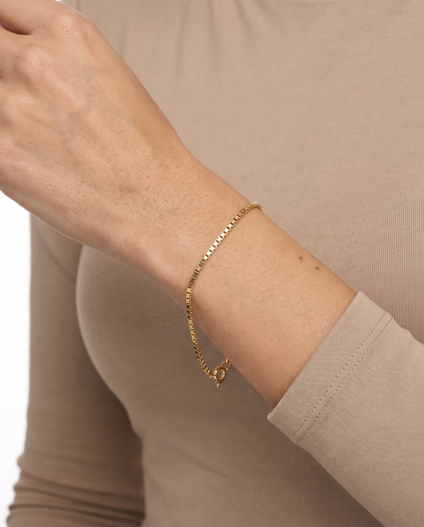 Venezia Armbånd i 8K guld, 17.5 cm, 1.91 g