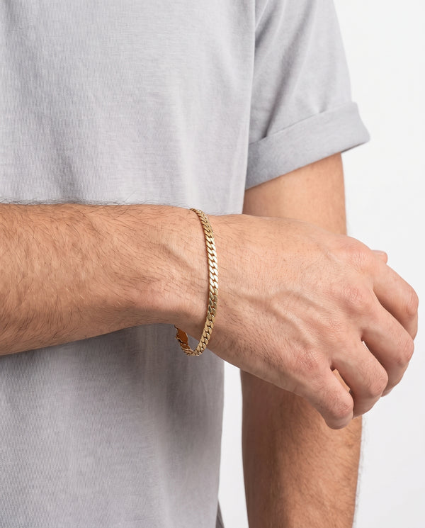 Panser Armbånd i 14K guld, 19 cm, 6.42 g