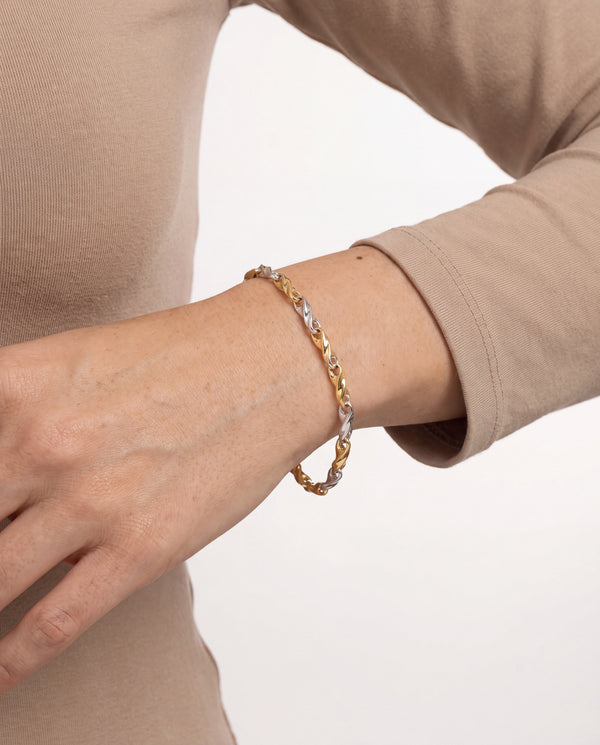 Snoede Armbånd i 14K hvidguld, 19.5 cm, 11.9 g