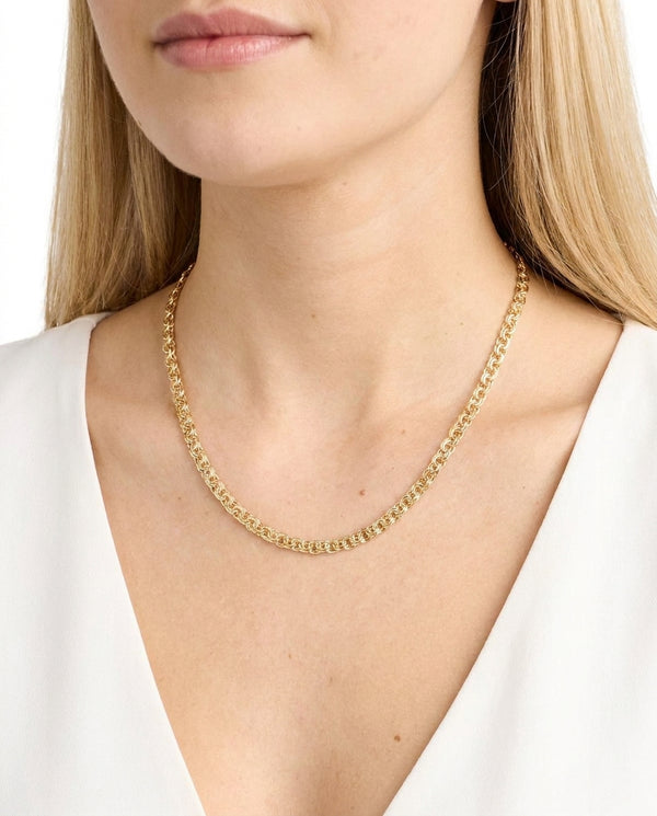 Bismark Halskæde med forløb i 14K guld, 42.5 cm, 7.42 g
