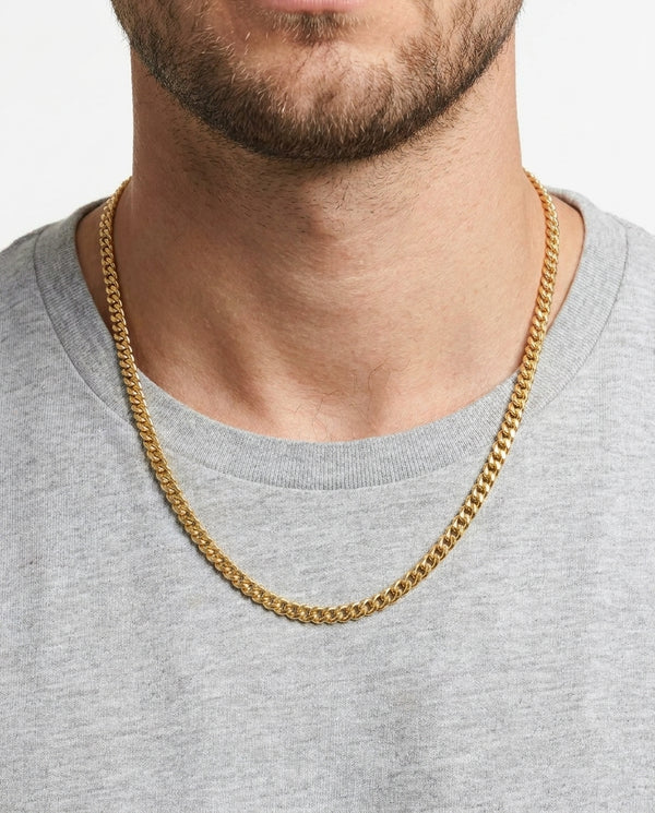 Panser Halskæde i 18K guld, 51 cm, 12.5 g