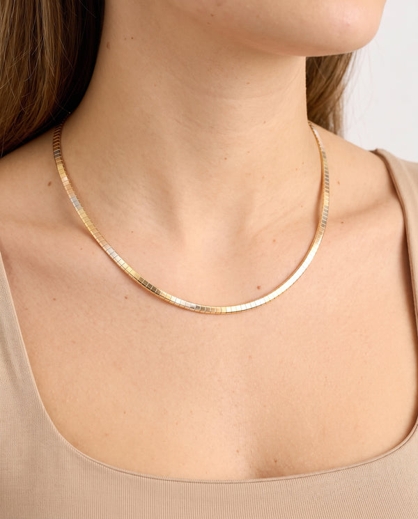 Omegakæde Halskæde i 14K guld, 43 cm, 20.9 g