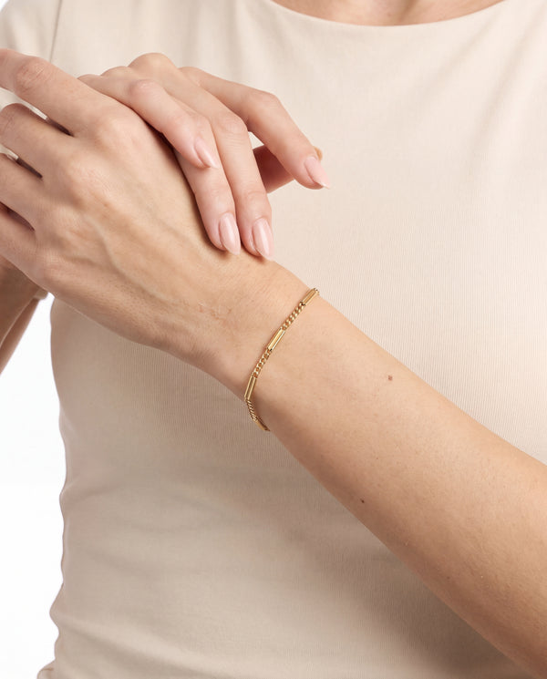 Panser Charm-armbånd i 14K guld, 16 cm, 1.95 g