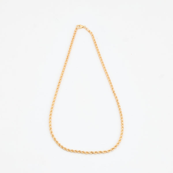 Reb Halskæde i 14K guld, 46 cm, 17.55 g