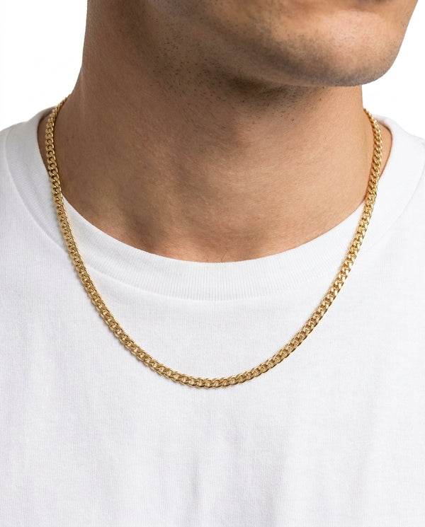 Panser Halskæde i 14K guld, 50 cm, 9.4 g