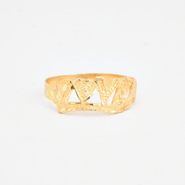Love ring i 18K guld, Str. 54
