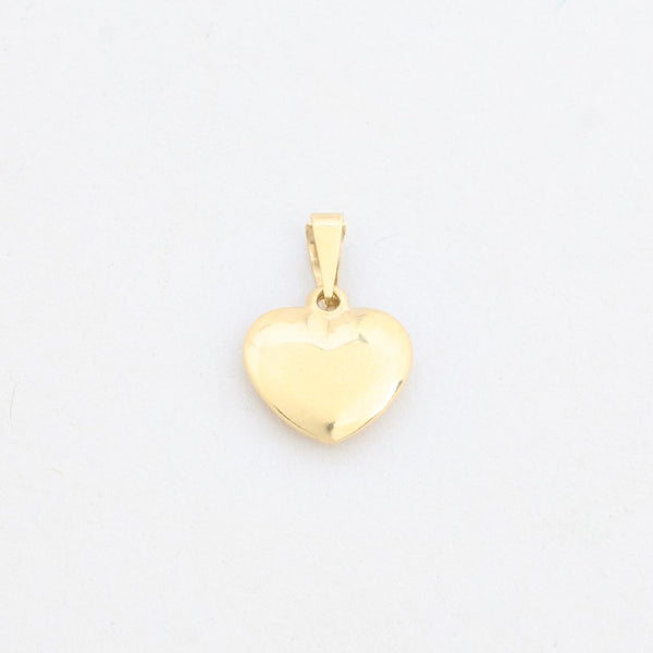 Hjerte vedhæng i 14K guld, 1.8 cm, 0.92 g