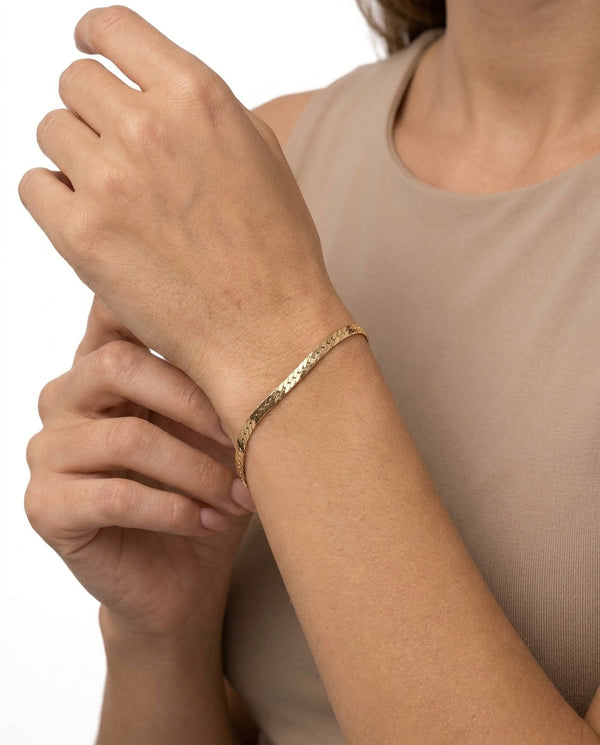 Panser Armbånd i 9K guld, 19 cm, 1.72 g