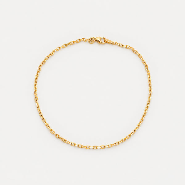 Ankerkæde Ankelkæde i 14K guld, 25.5 cm, 3.1 g