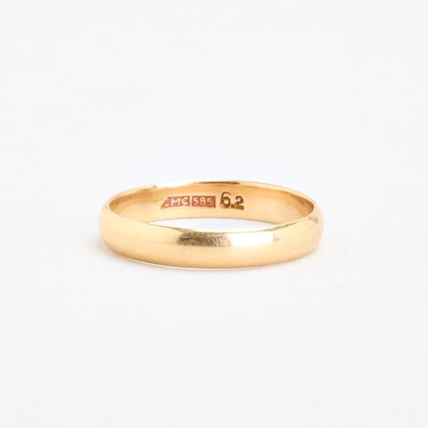 Klassisk Vielsesring i 14K guld, str. 57