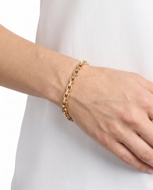 Ankerkæde Armbånd i 8K guld, 15 cm, 5.6 g