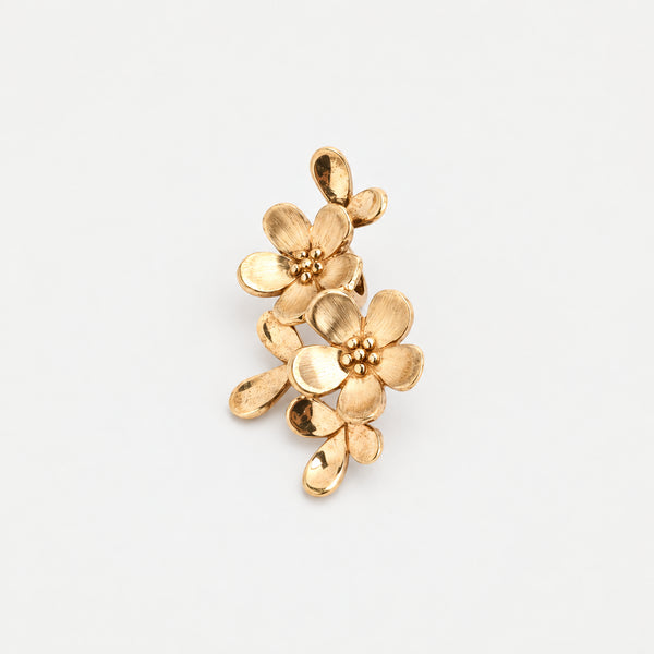 Blomster vedhæng i 8K guld, 2 cm, 1.8 g