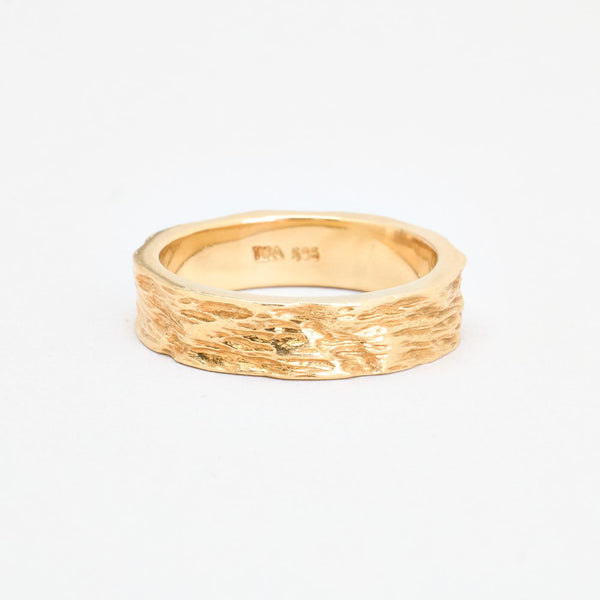 Organisk Ring i 14K guld, str. 62