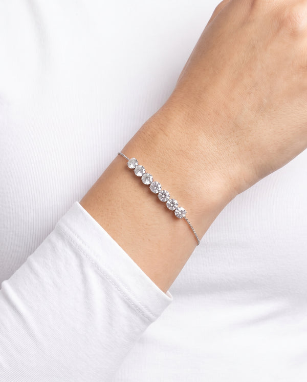 Moderne tennisarmbånd i 14K hvidguld med lab-grown diamanter (2,23 ct), 17,5 cm, 2,05 g