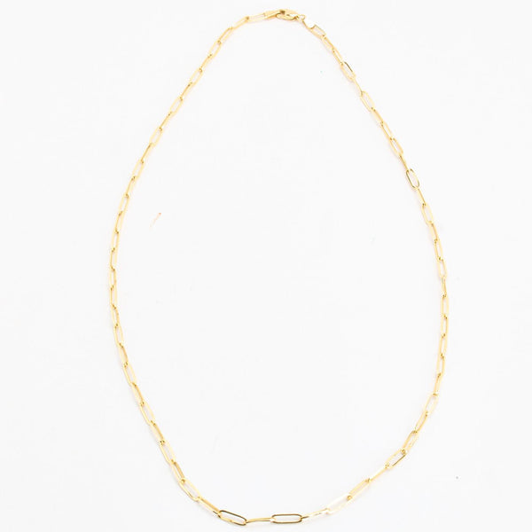 Link Halskæde i 18K guld, 55.5 cm, 3.95 g