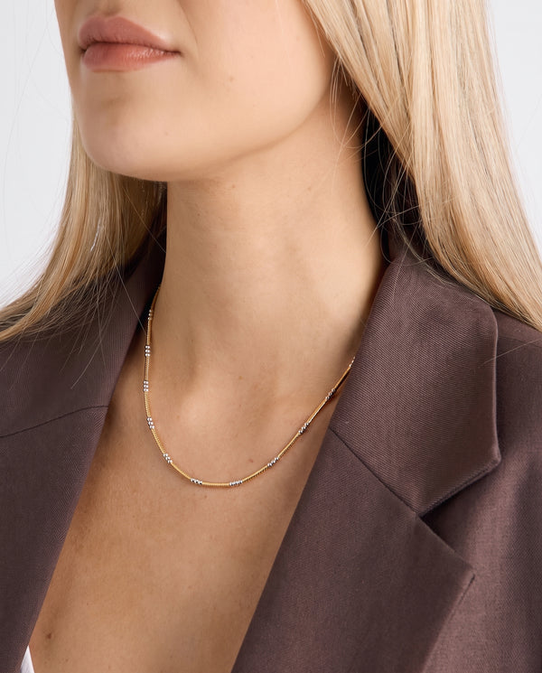 Kugle Collier i 18K guld, 40.5 cm, 5.8 g