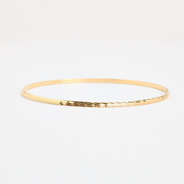 Mønstret Armring i 18K guld, 6.5 cm, 5.3 g