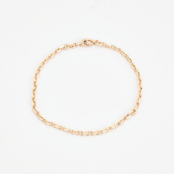 Ankerkæde Armbånd i 14K guld, 19.5 cm, 4.2 g