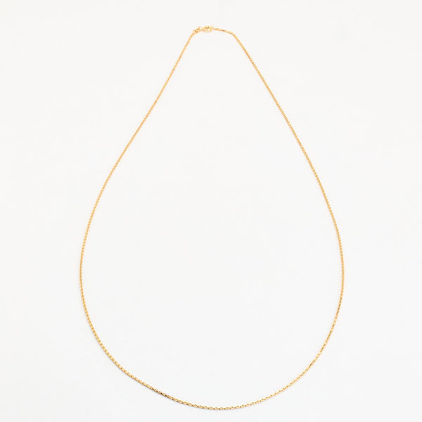 Ankerkæde Halskæde i 8K guld, 80 cm, 5.6 g