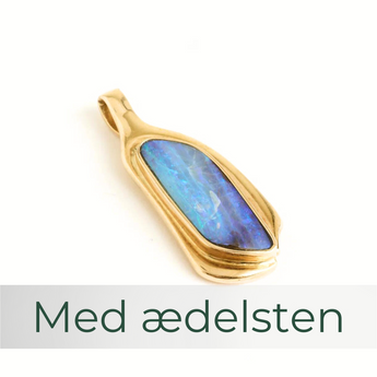 Vedhæng med ædelsten