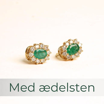 Øreringe med sten