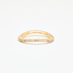 Ole Lynggaard Love Band i 18K guld med champagne farvede diamanter, (0,40 ct) Str. 49